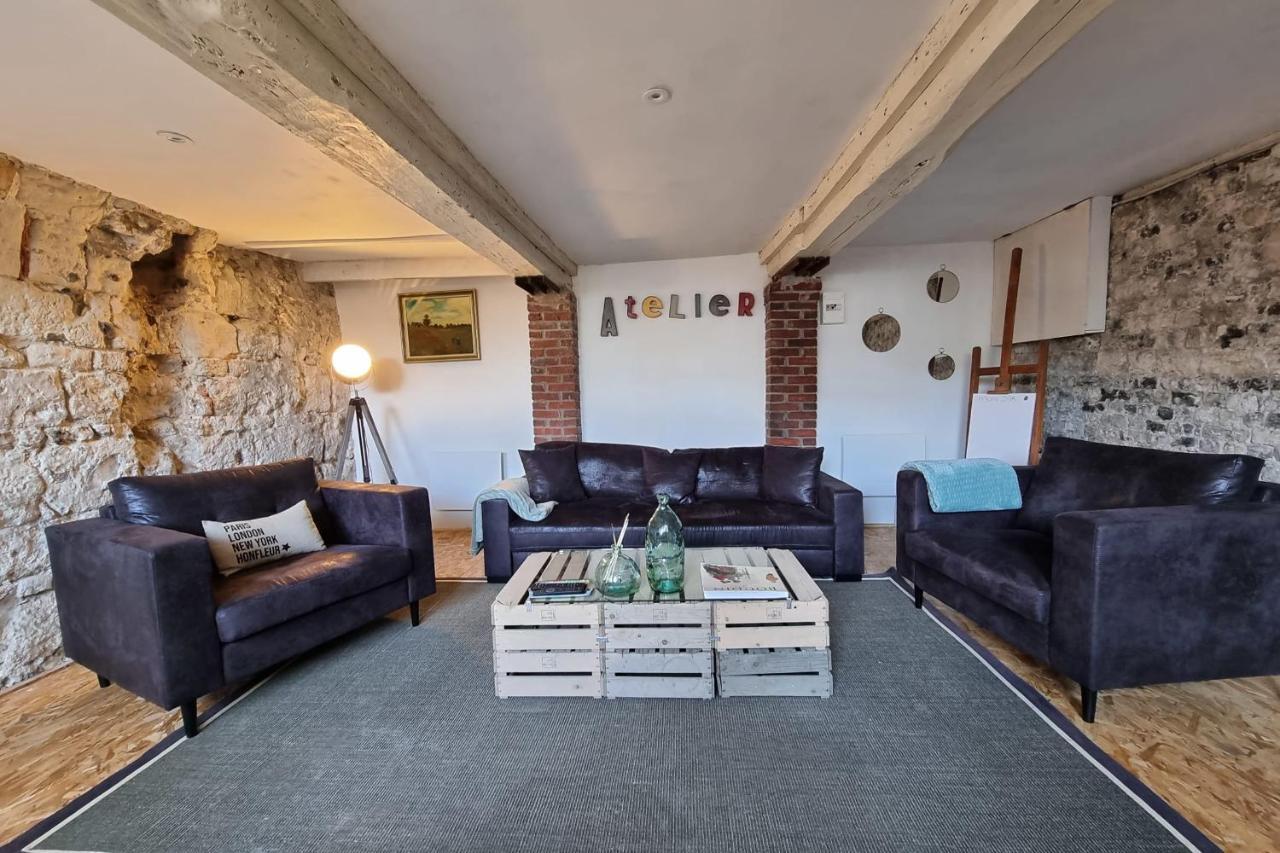 הוילה הונפלר Le Jardin D'Eugene - 4P House - Terrace - Historic Center מראה חיצוני תמונה